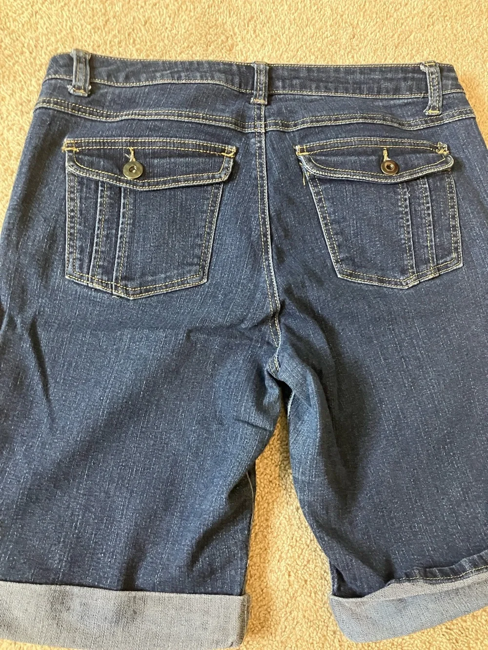 Baccini Dark Blue Denim Jean Shorts